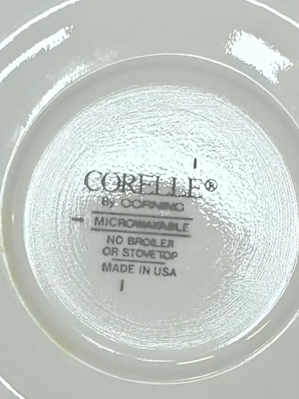 VTG Corelle Blue Velvet Swirl Saucer Plates Replacement 6.25